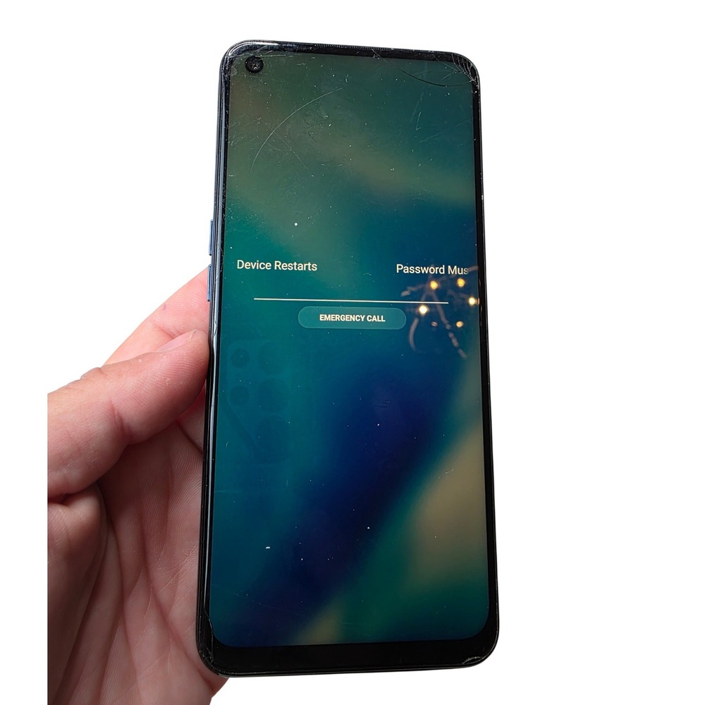 OnePlus Nord N200 5G Blue Quantum 64GB DE2118 Cracked Screen Password Locked F2